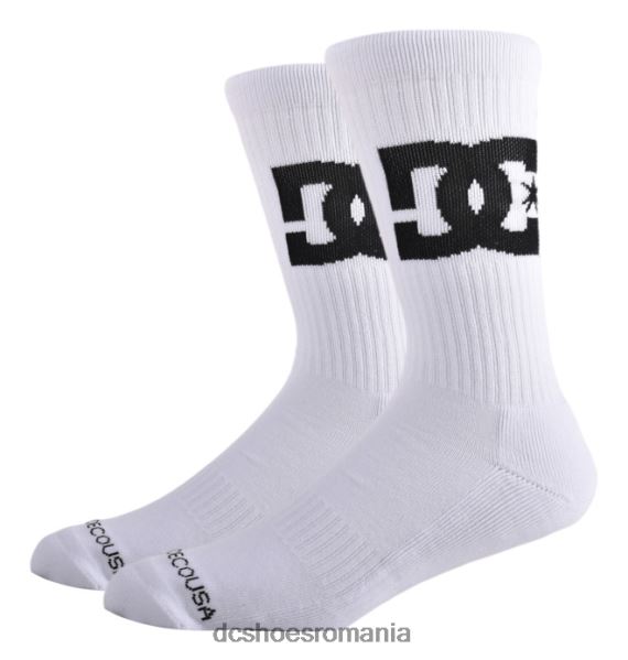 DC Shoes șosete pentru bărbați dc star pachet de 2 X0FD0117 alb