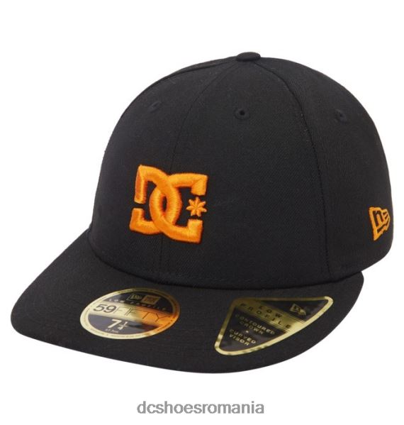 DC Shoes pălărie montată pentru bărbați dc lo pro new era X0FD0430 negru/portocaliu