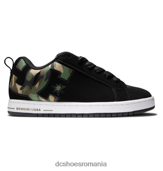 DC Shoes pantofi graffik de curte pentru bărbați X0FD0282 camuflaj negru