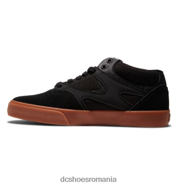 DC Shoes pantofi pentru bărbați kalis vulc mid-top X0FD0350 negru/gumă