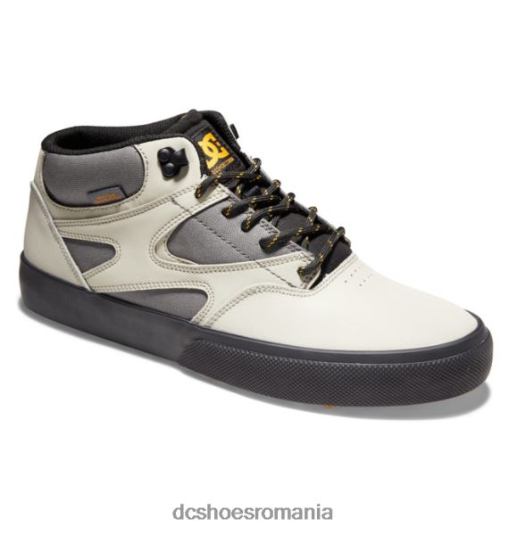 DC Shoes pantofi pentru iarnă kalis vulc mid-top pentru bărbați X0FD0342 gri heather/crem auriu