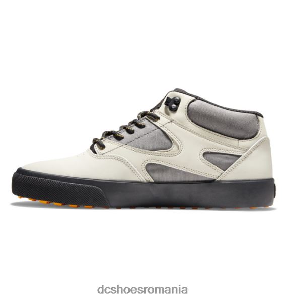 DC Shoes pantofi pentru iarnă kalis vulc mid-top pentru bărbați X0FD0342 gri heather/crem auriu