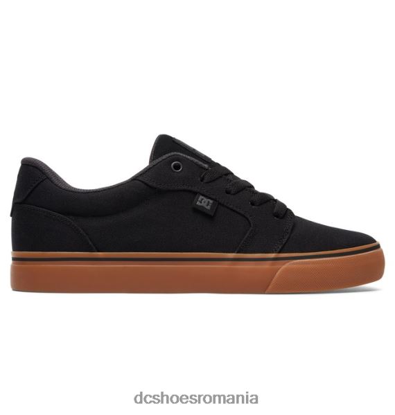 DC Shoes pantofi de pânză pentru bărbați X0FD0160 negru/gumă