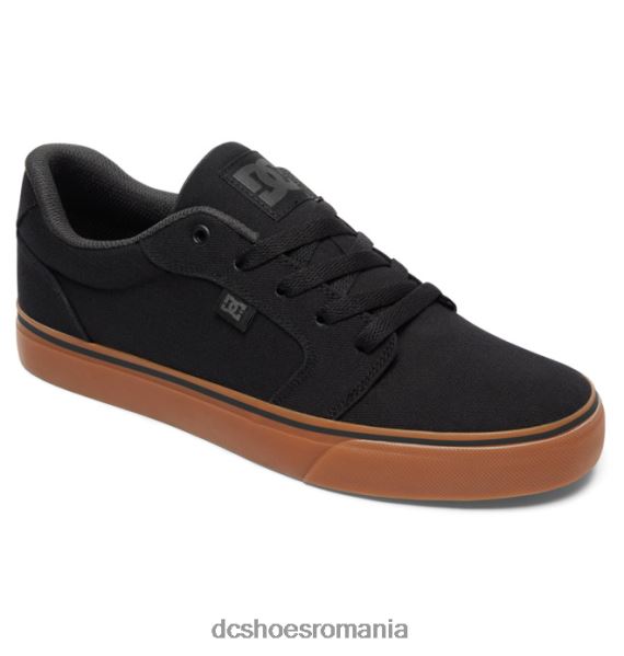 DC Shoes pantofi de pânză pentru bărbați X0FD0160 negru/gumă