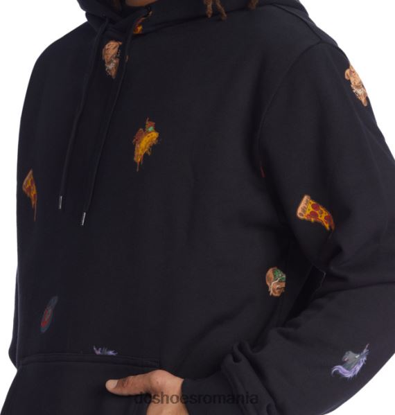 DC Shoes hanorac cu glugă pentru bărbați marvel deadpool x dc all over X0FD0410 negru