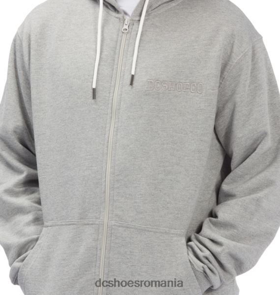 DC Shoes hanorac pentru bărbați Riot 2 cu fermoar X0FD0396 erica gri mediu