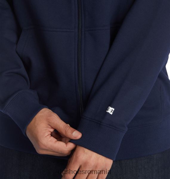 DC Shoes hanorac pentru bărbați Riot 2 cu fermoar X0FD0397 blazer bleumarin