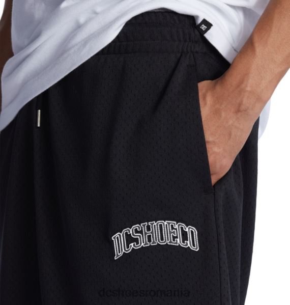 DC Shoes pantaloni scurți de baschet pentru distracție pentru bărbați X0FD0110 negru