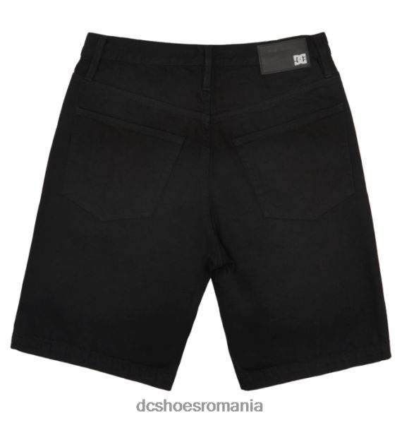 DC Shoes pantaloni scurți din denim largi pentru bărbați X0FD0126 spălare neagră