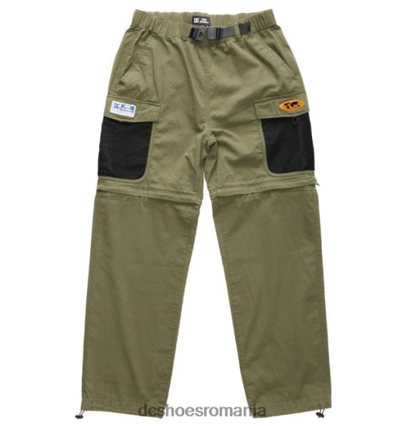 DC Shoes pantaloni cargo convertibili pentru bărbați butter goods x dc X0FD0414 verde iedera
