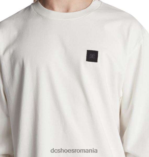 DC Shoes tricou cu mânecă lungă dc 1994 pentru bărbați X0FD05 vopsea de haine alb crin