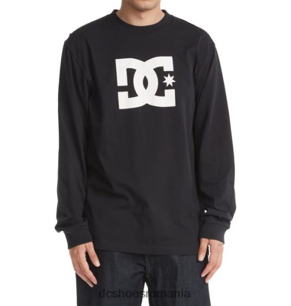 DC Shoes tricou cu mânecă lungă dc star pentru bărbați X0FD068 negru