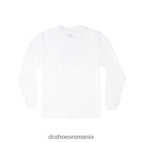 DC Shoes tricou cu mânecă lungă dc star pentru bărbați X0FD069 alb