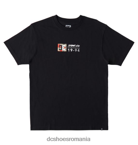 DC Shoes tricou dc split star pentru bărbați X0FD0115 camo negru/foc