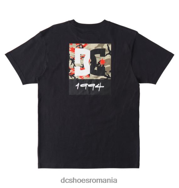 DC Shoes tricou dc split star pentru bărbați X0FD0115 camo negru/foc