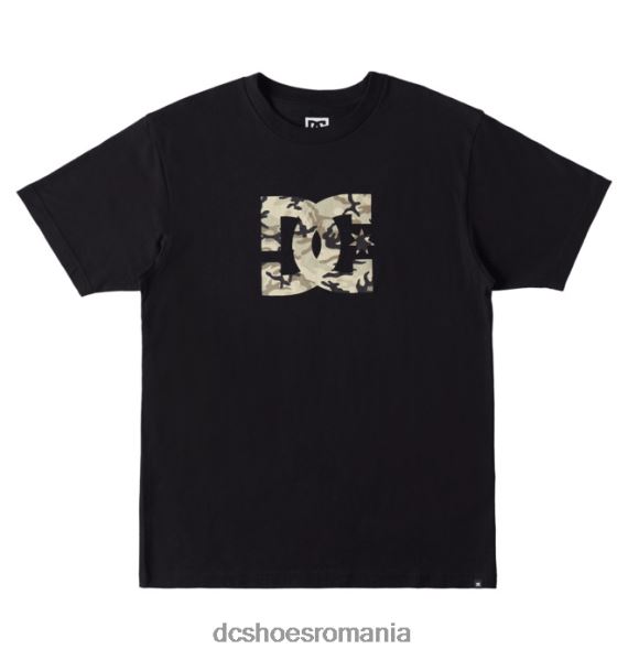 DC Shoes tricou dc star fill heritage pentru bărbați X0FD076 camo negru/piatra