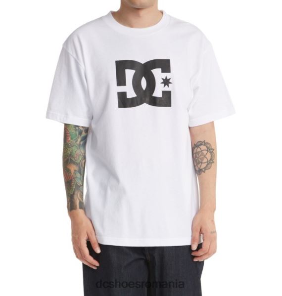 DC Shoes tricou dc star pentru bărbați X0FD0400 alb