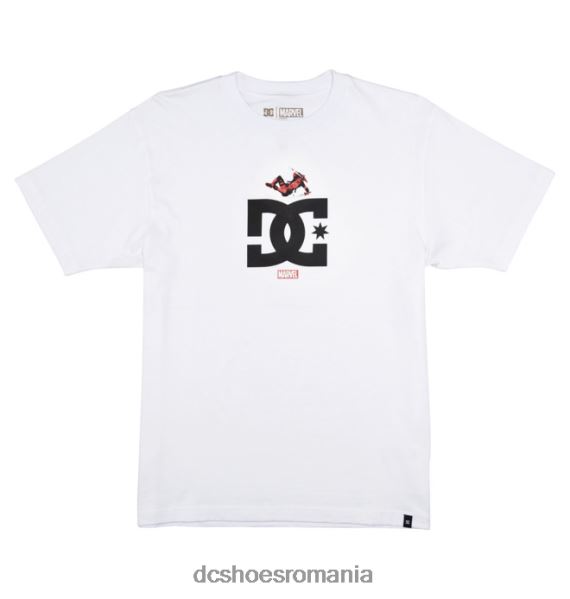 DC Shoes tricou marvel deadpool x dc jump star pentru bărbați X0FD0409 alb