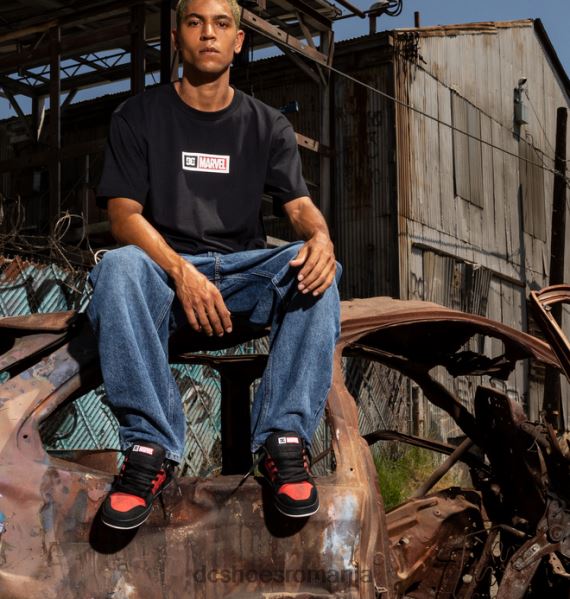 DC Shoes tricou marvel deadpool x dc marvel pentru bărbați X0FD0406 negru