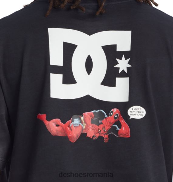 DC Shoes tricou marvel deadpool x dc way back pentru bărbați X0FD0415 negru