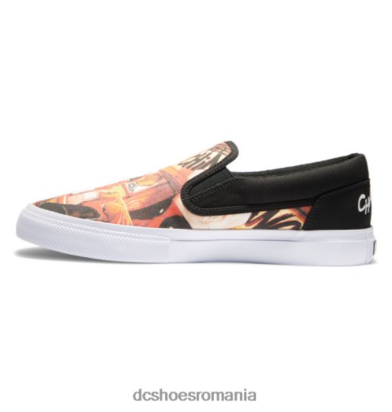 DC Shoes pantofi cu slip-on manual deadpool x dc marvel pentru bărbați X0FD0392 imprimeu alb/negru