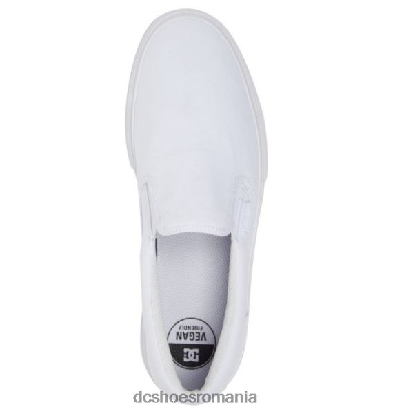DC Shoes pantofi cu slip-on manual pentru bărbați X0FD0349 alb