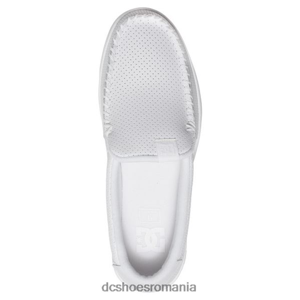 DC Shoes villain 2 - pantofi slip-on pentru bărbați X0FD0255 alb