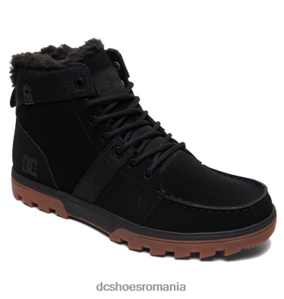 DC Shoes cizme de iarnă pădure pentru bărbați X0FD0225 negru/gumă