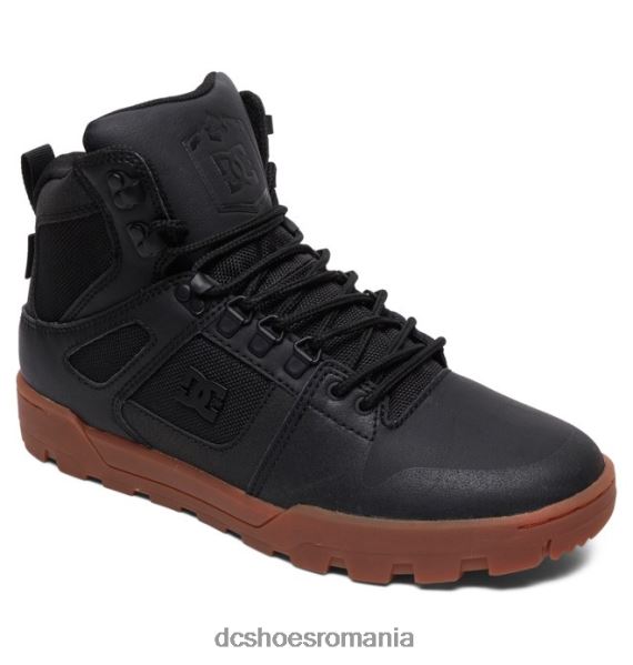 DC Shoes cizme de iarnă pur și rezistente la intemperii pentru bărbați X0FD0228 negru/gumă
