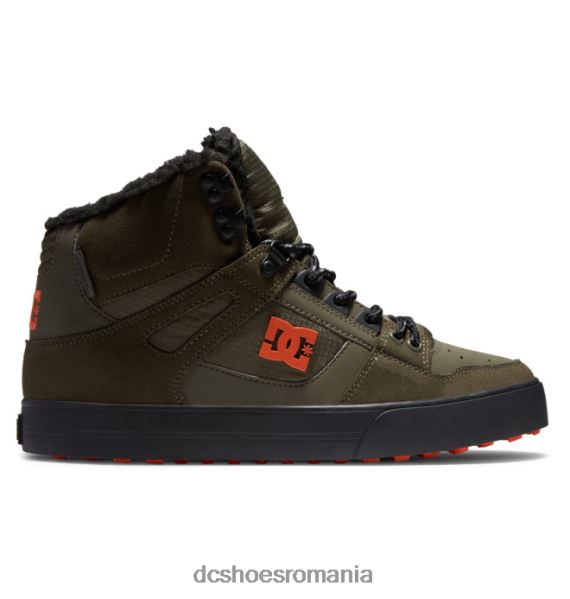 DC Shoes pantofi de iarnă puri pentru bărbați X0FD0303 măsline/portocale prăfuite