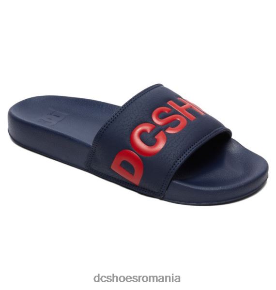 DC Shoes dc slide - sandale slider pentru barbati X0FD0240 bleumarin/roșu