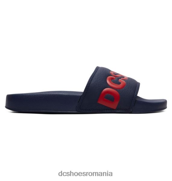 DC Shoes dc slide - sandale slider pentru barbati X0FD0240 bleumarin/roșu