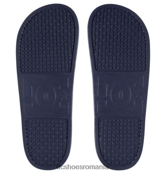 DC Shoes dc slide - sandale slider pentru barbati X0FD0240 bleumarin/roșu