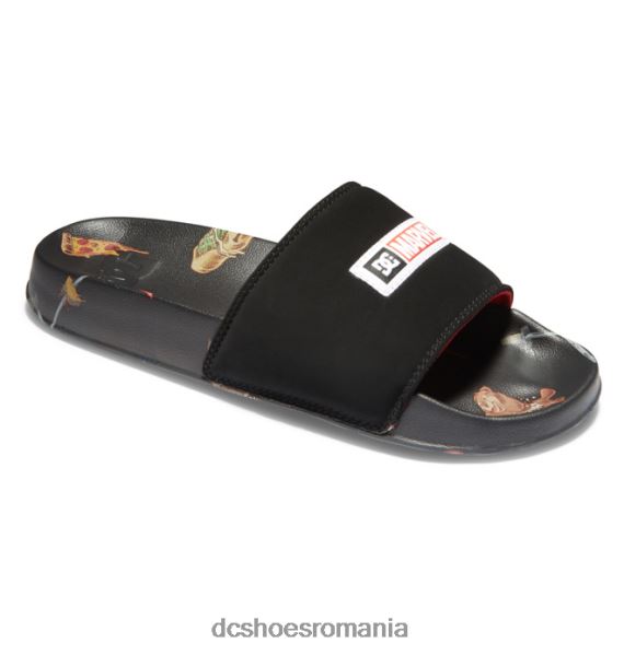 DC Shoes tobogane marvel deadpool x dc pentru bărbați X0FD0353 imprimeu negru