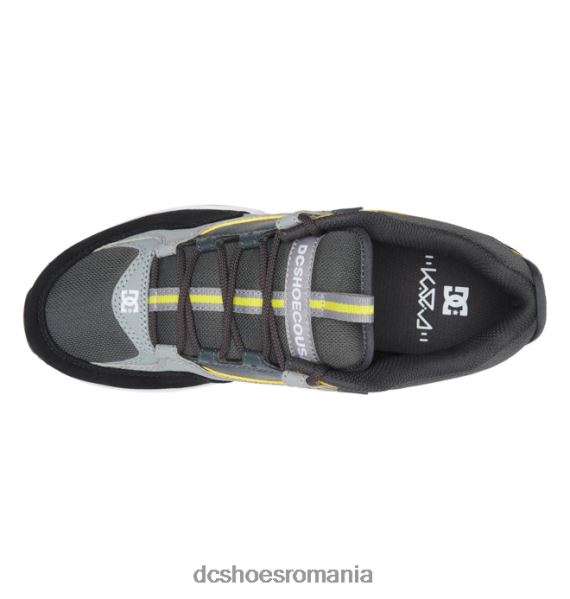 DC Shoes pantofi de skateboard kalis lite pentru bărbați X0FD0184 negru/gri/galben