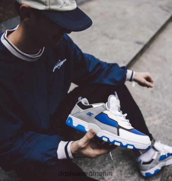 DC Shoes pantofi shanahan metrici pentru bărbați X0FD016 gri/alb/albastru