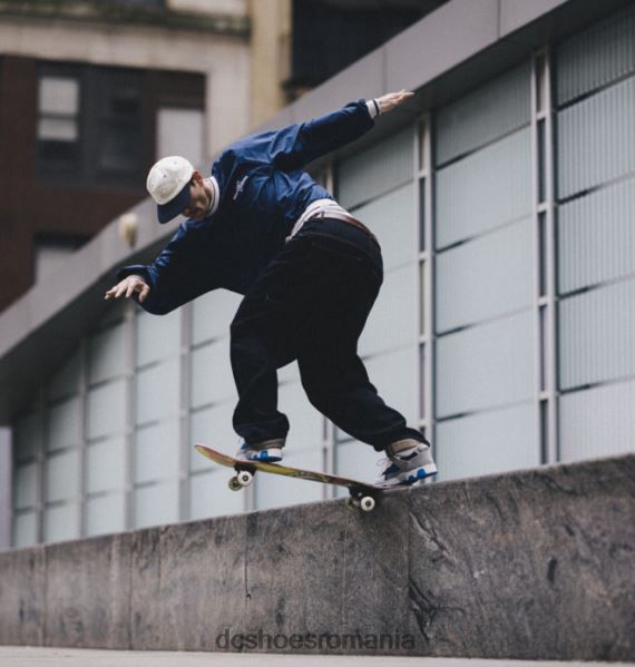 DC Shoes pantofi shanahan metrici pentru bărbați X0FD016 gri/alb/albastru