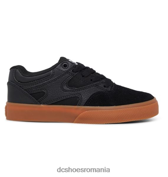 DC Shoes pantofi kalis vulc pentru copii X0FD0558 negru/gumă
