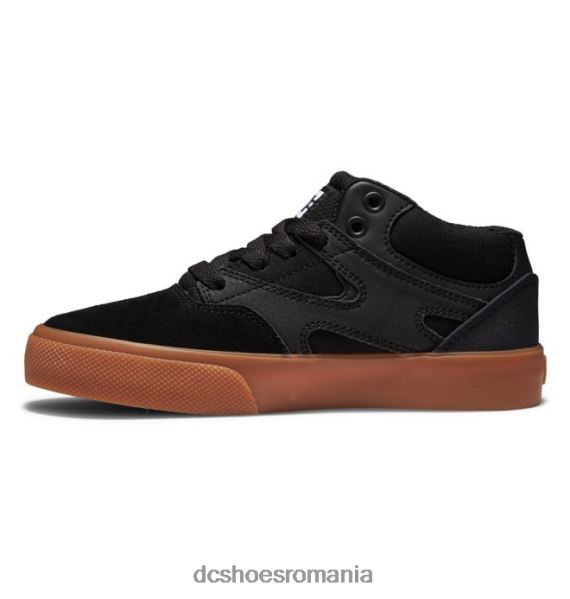 DC Shoes pantofi pentru copii kalis vulc mid-top X0FD0515 negru/gumă