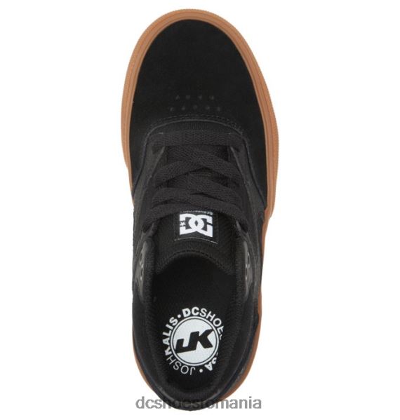 DC Shoes pantofi pentru copii kalis vulc mid-top X0FD0515 negru/gumă