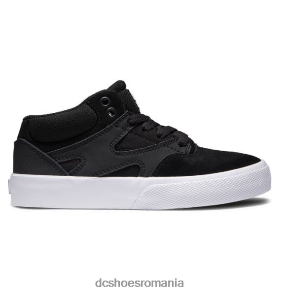 DC Shoes pantofi pentru copii kalis vulc mid-top X0FD0516 alb negru