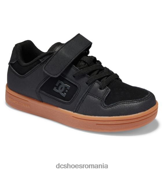 DC Shoes pantofi copii manteca 4 din dantela elastica X0FD0511 alb negru