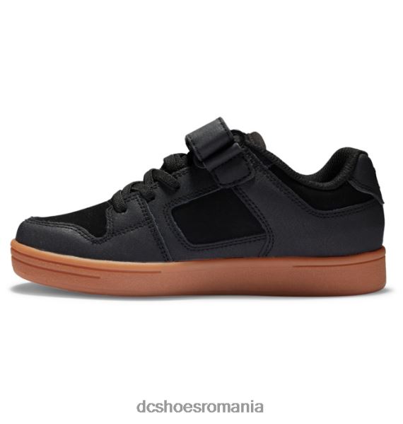 DC Shoes pantofi copii manteca 4 din dantela elastica X0FD0511 alb negru