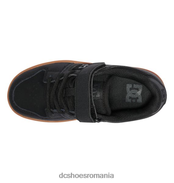 DC Shoes pantofi copii manteca 4 din dantela elastica X0FD0511 alb negru