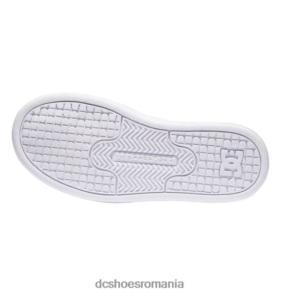 DC Shoes pantofi copii manteca 4 din dantela elastica X0FD0553 gri/negru/galben