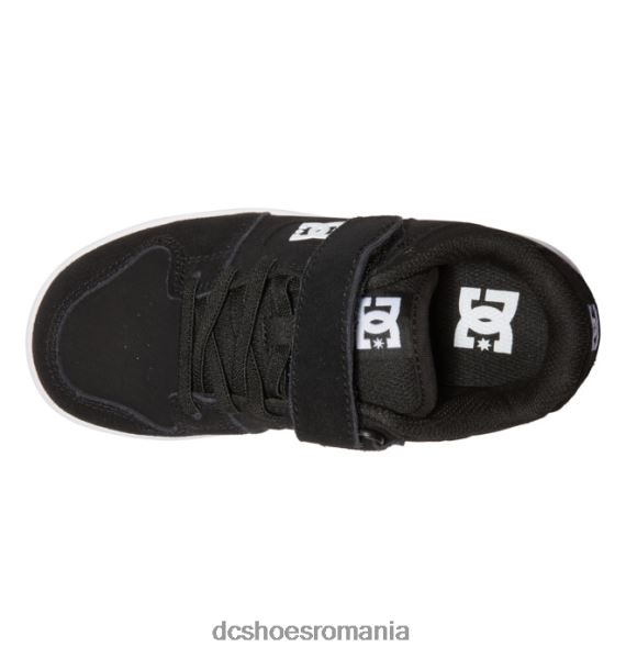 DC Shoes pantofi copii manteca 4 din dantela elastica X0FD0554 alb negru