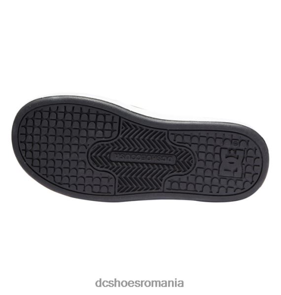 DC Shoes pantofi copii manteca 4 din dantela elastica X0FD0554 alb negru