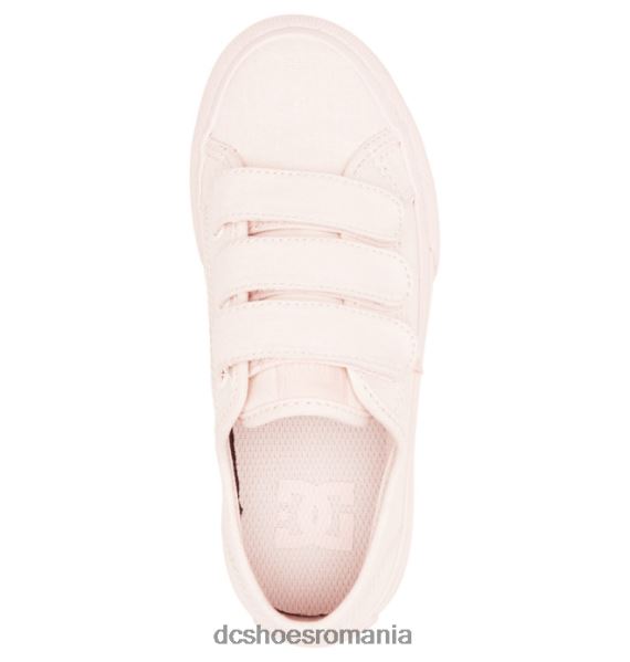 DC Shoes pantofi manuali cu velcro pentru copii X0FD0512 roz deschis