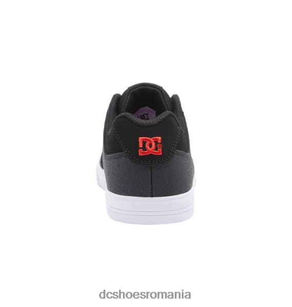 DC Shoes elastic pur - pantofi slip-on pentru baieti X0FD0555 roșu/gri