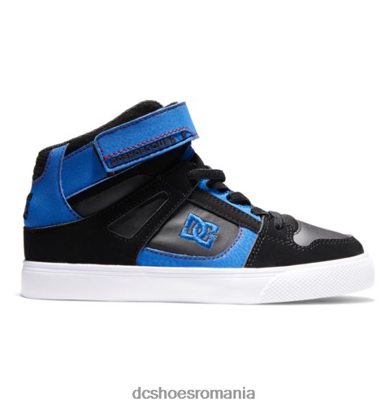 DC Shoes pantofi cu dantelă elastică pură pentru copii X0FD0513 negru/albastru/rosu